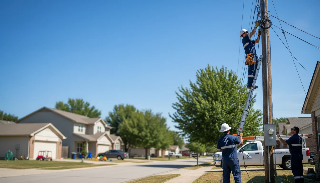 Residential electrician providing installation services in Conception Junction, MO